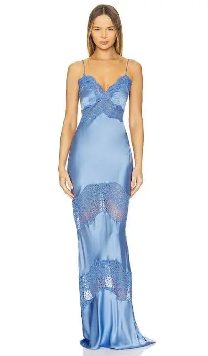 Rebecca Vallance Larisa Maxi Dress Blue Size XS / AU 6 photo 4