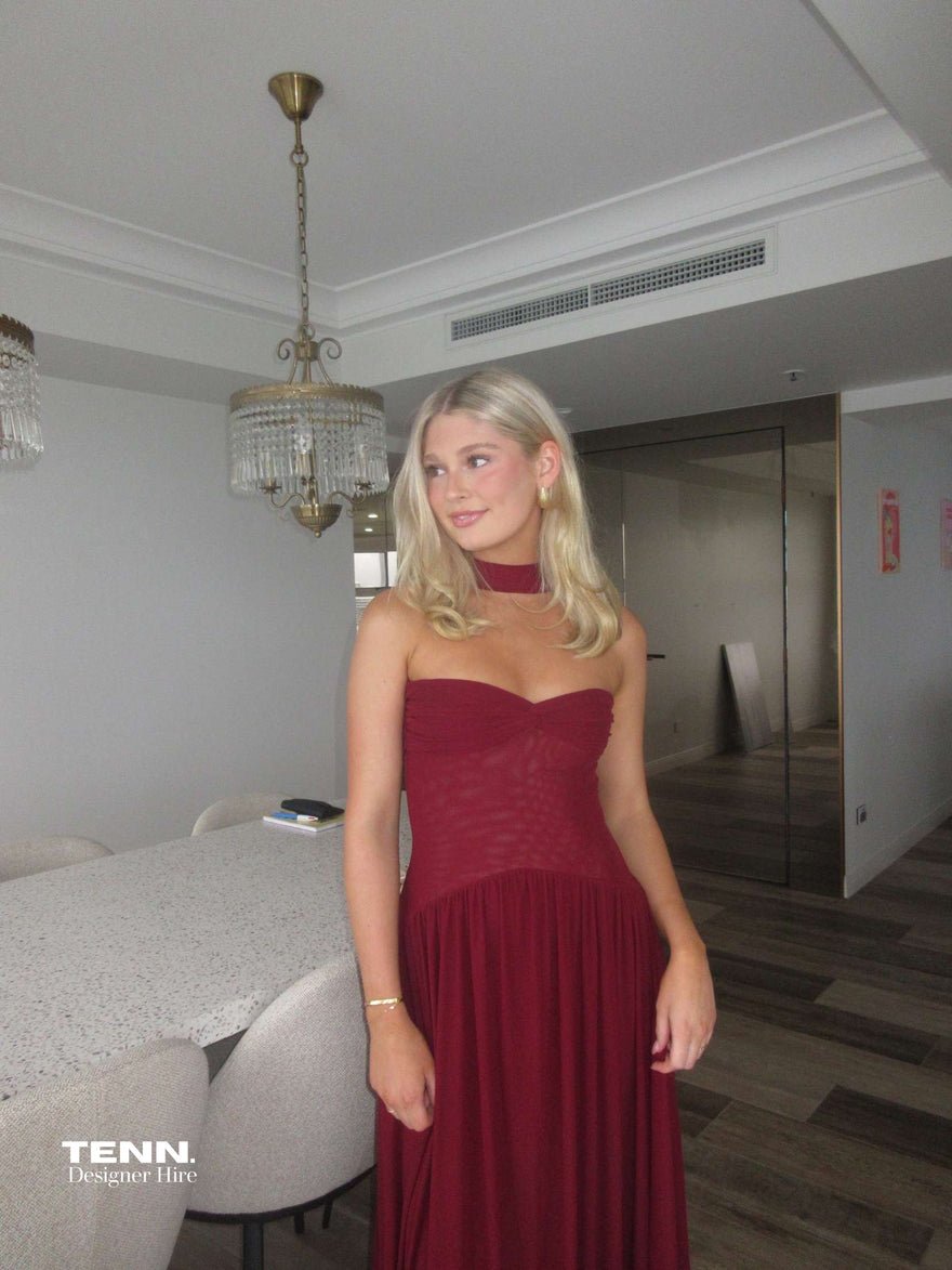 Raphaella Santana Ophelia Dress - Burgundy photo 4