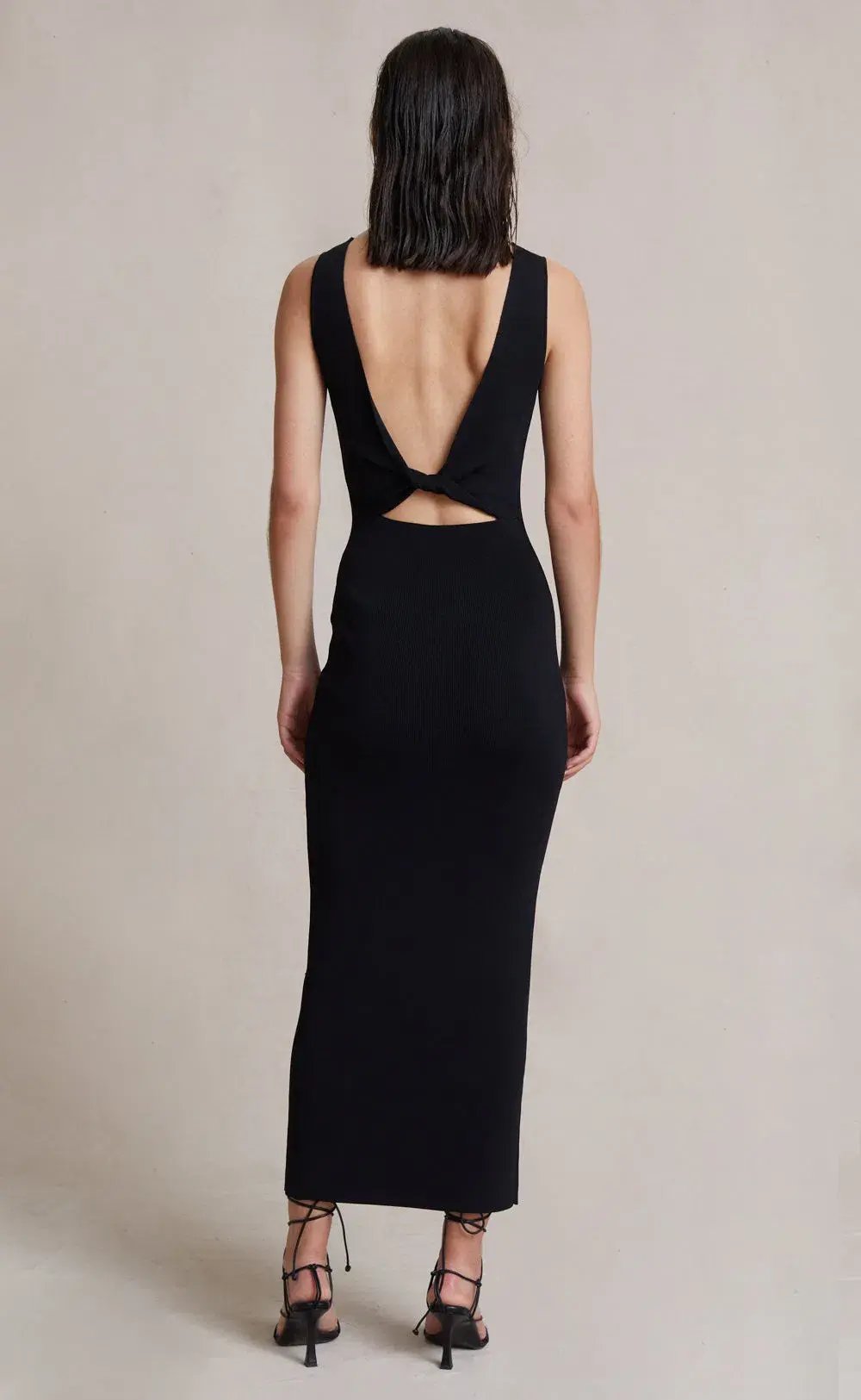 Bec & Bridge Sorbet Summer Midi Dress Black Size 6 photo 5