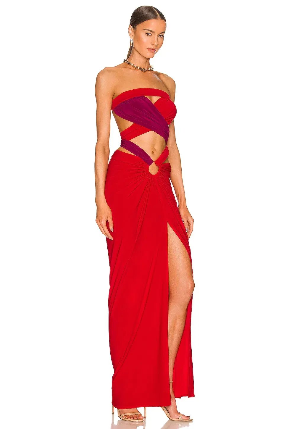 J.Angelique Femi Gown Red Size AU 6 photo 2