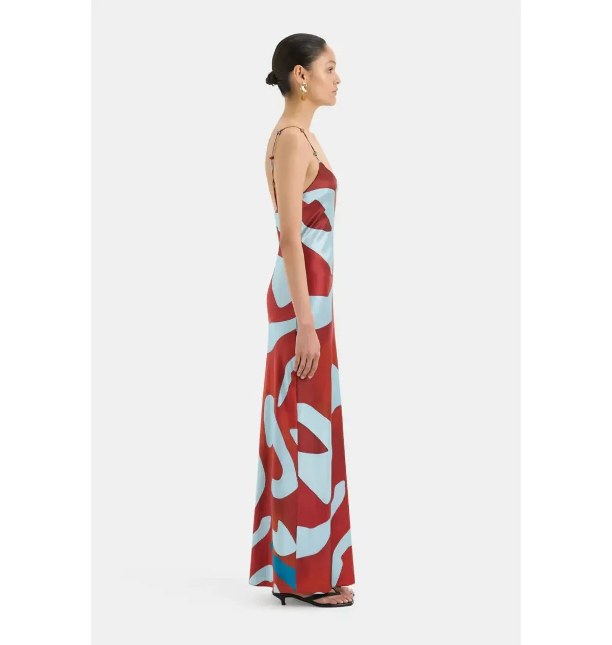 Sir the Label Frankie Slip Dress Ruby Reflection Size AU 14 photo 2