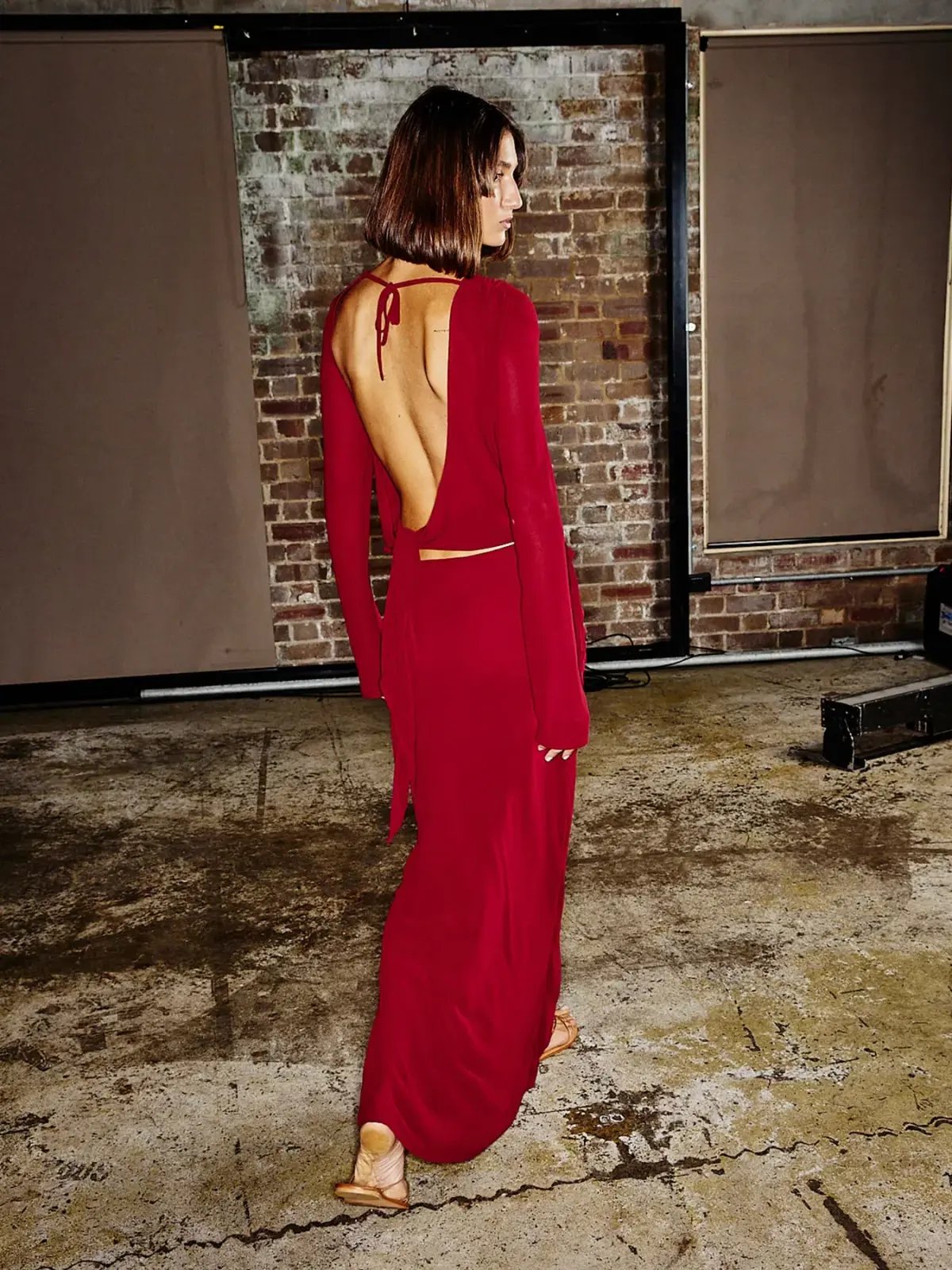 One Mile Maxine Set Burgundy Size 10 photo 6