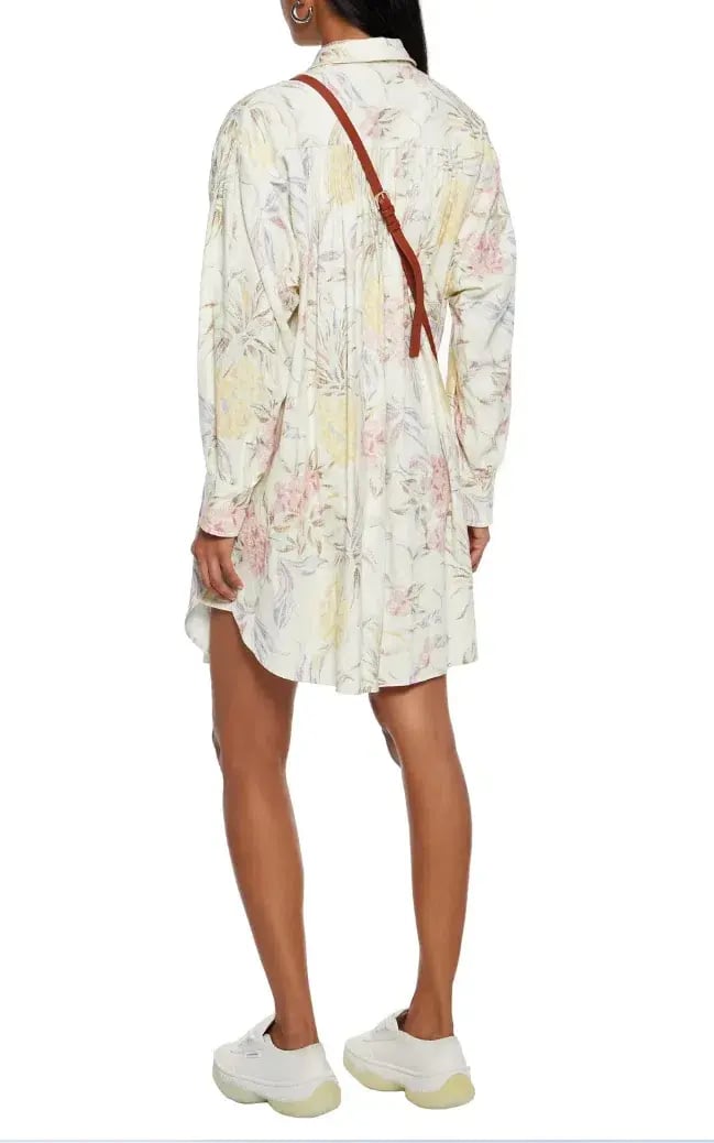 See by Chloe Pleated Dress Floral Size 40 /AU 16 photo 2