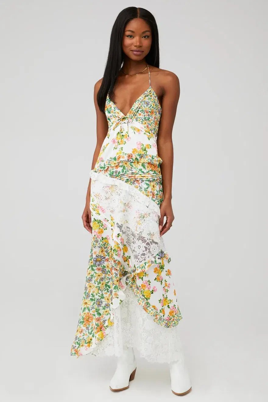 For Love and Lemons Rosalyn Dress Floral Size M/AU 10 photo 2
