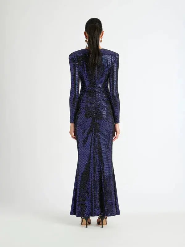 Sheike Angelica Maxi Dress Blue Size AU 16 photo 2