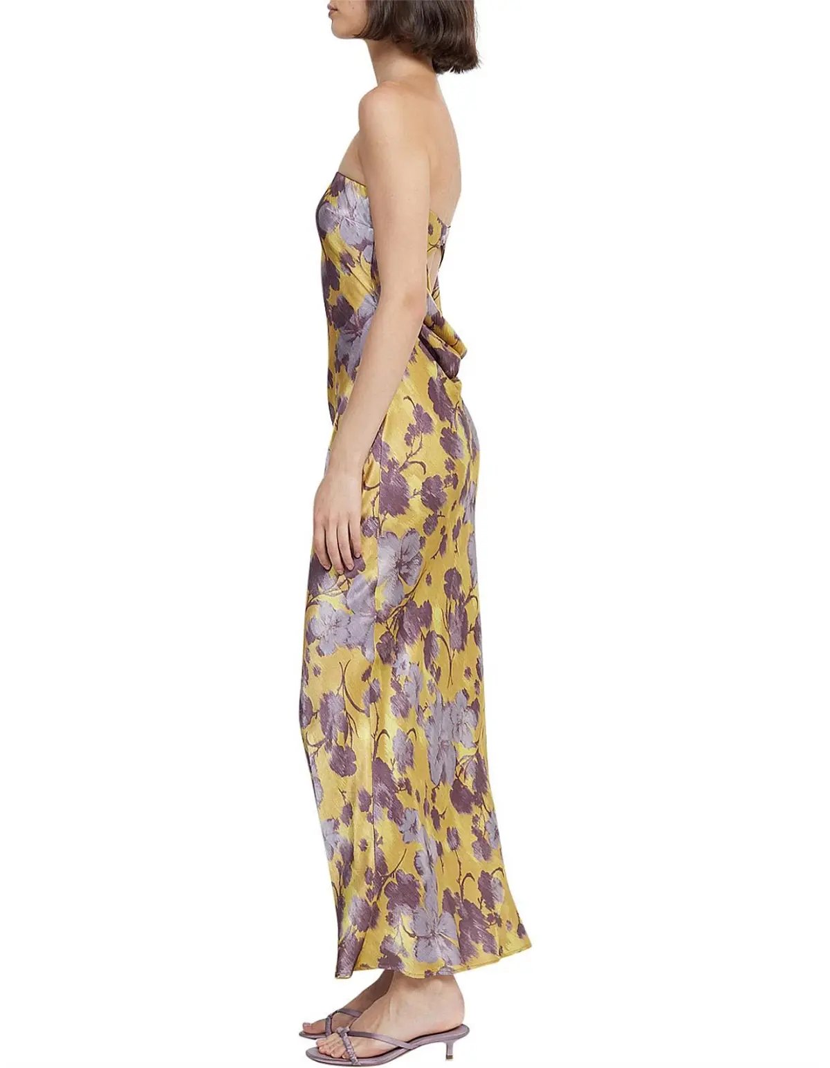 Bec & Bridge Moondance Strapless Maxi Dress Golden Violet Size XS / AU 6 photo 2