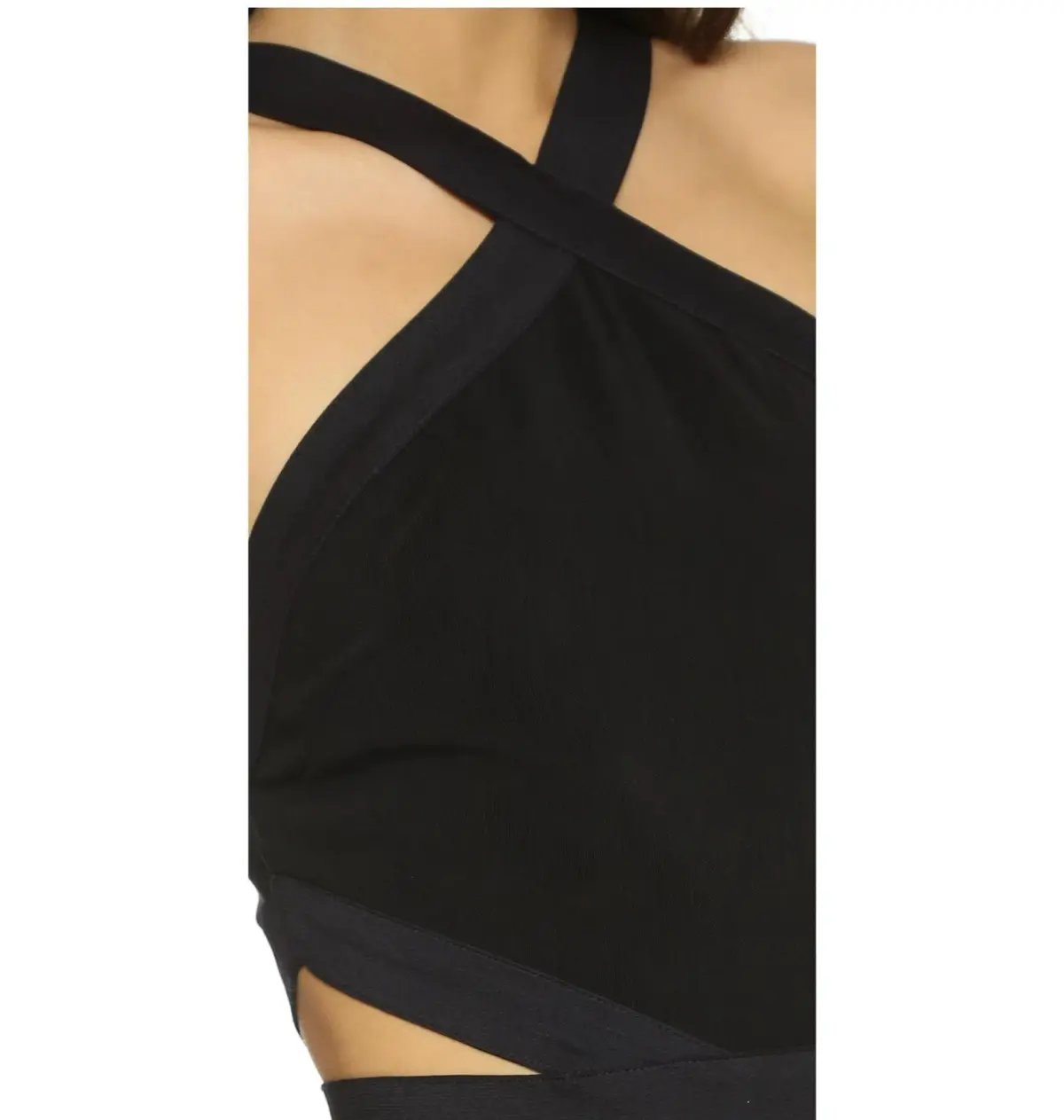 Bec & Bridge Parralle Halter Dress Black Size AU 10 photo 3