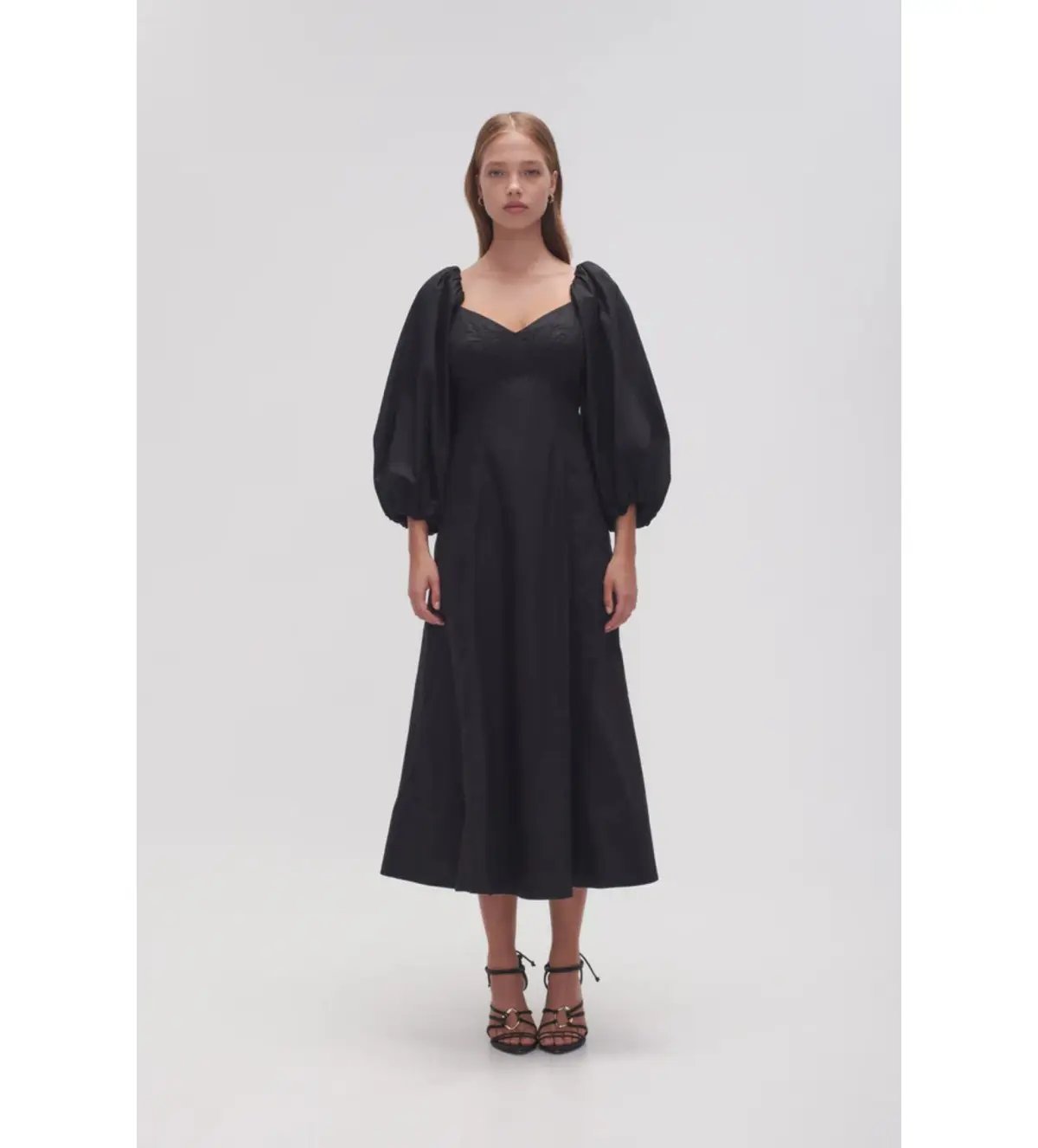 Aje Hester Corsetted Midi Dress Black Size AU 14 photo 2