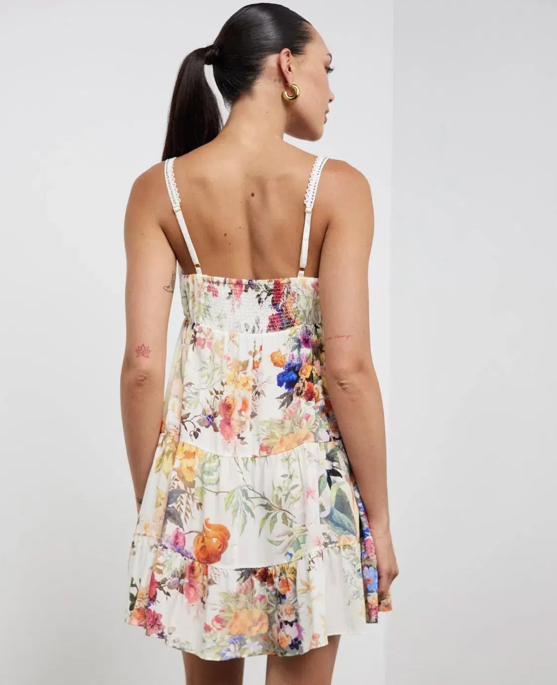 Camilla Gathered Bust Tiered Mini Dress Friends With Frescos Size XS / AU 8 photo 3