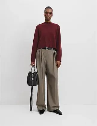 Country Road Organically Grown Cotton Blend Crop Crew Neck Knit Size 16/XL photo 3