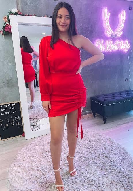 Kookai Vangeline Dress Red Size 8 photo 2