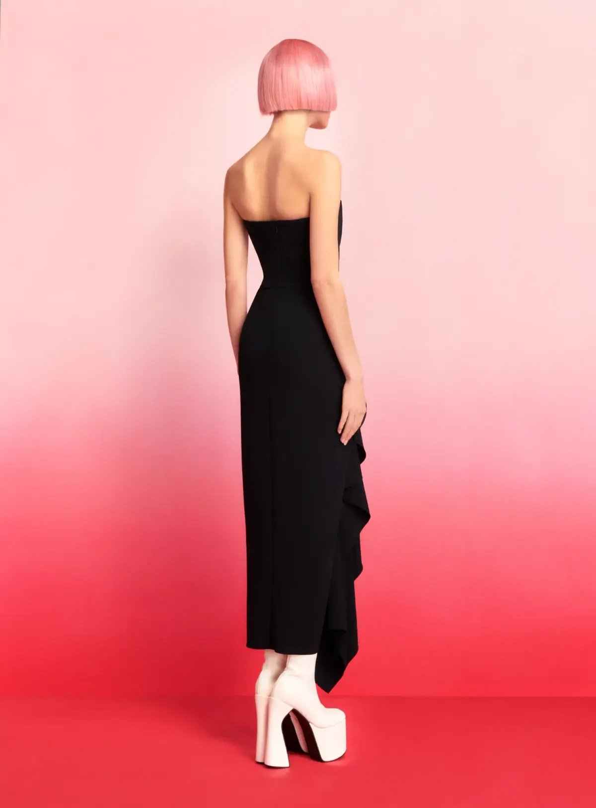 Solace London The Thalia Midi Dress Black Size 8 / S photo 3
