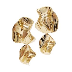 Sterling King The Fold Earrings Gold photo 4