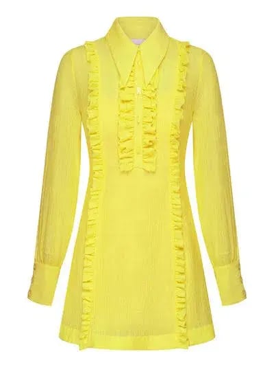 Alice McCall Lover Girl Mini Dress Yellow Size 8 photo 6