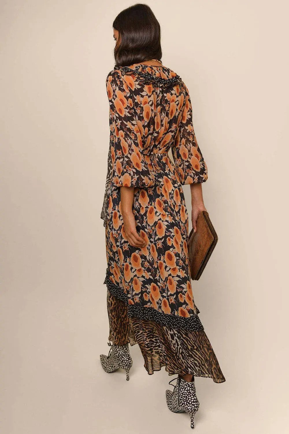 Rixo Jaida Silk Maxi Dress Size Large photo 2