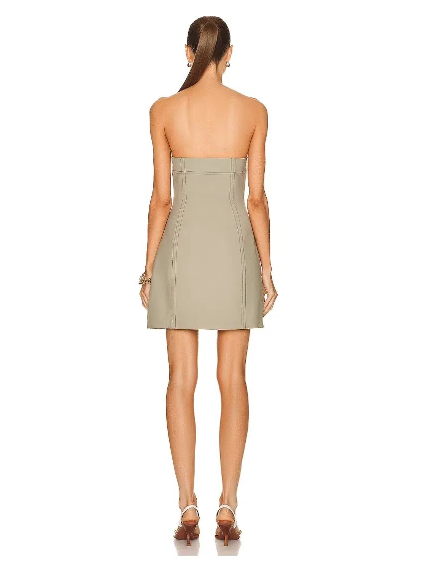 Sir The Label Adrien Structured Mini Dress Sage Green Size 0/AU 6 photo 2