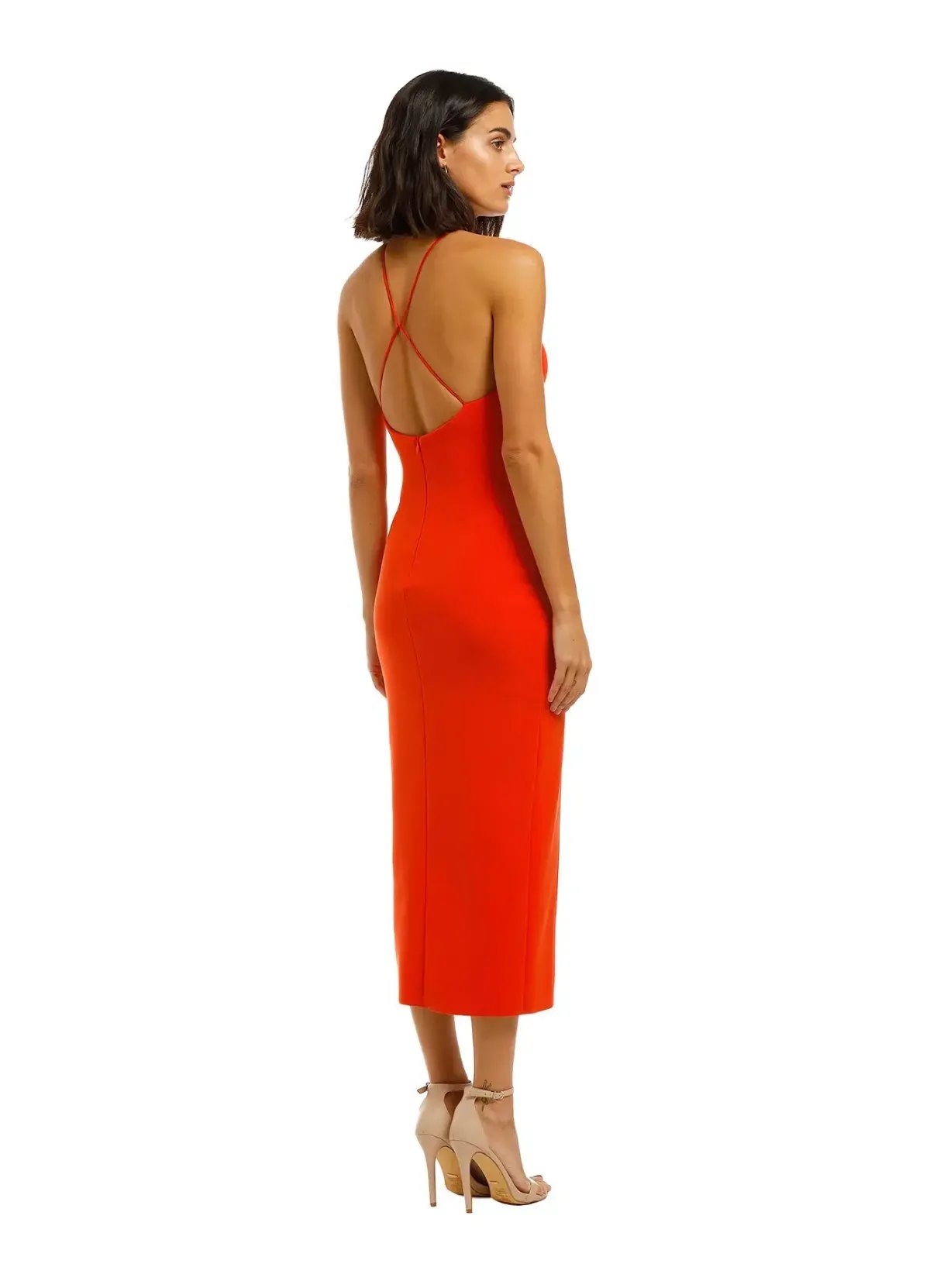Bec & Bridge Candy Midi Dress Chilli Size AU 6 photo 2