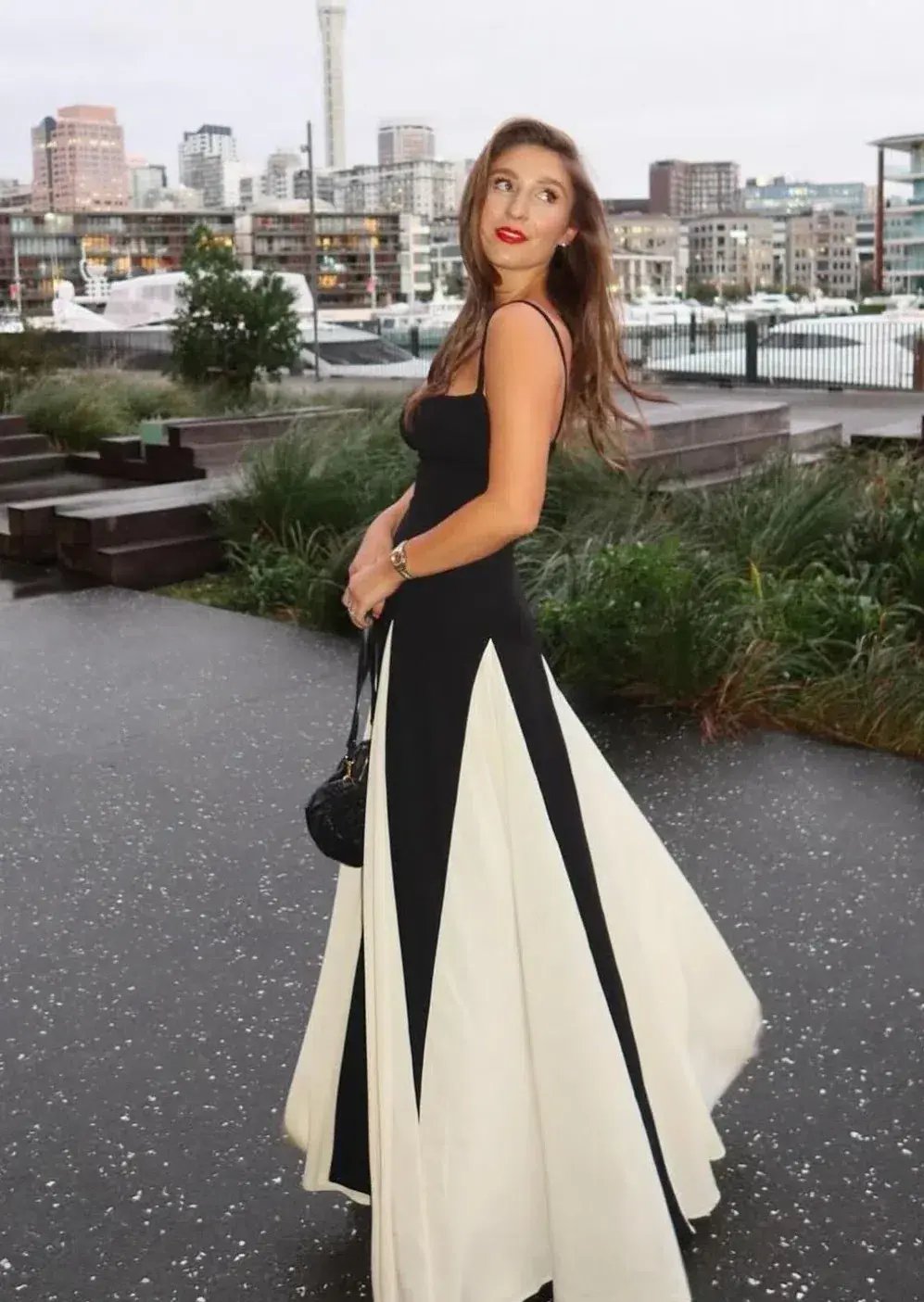 Arcina Ori Paloma Dress Black/White Size 10 photo 4