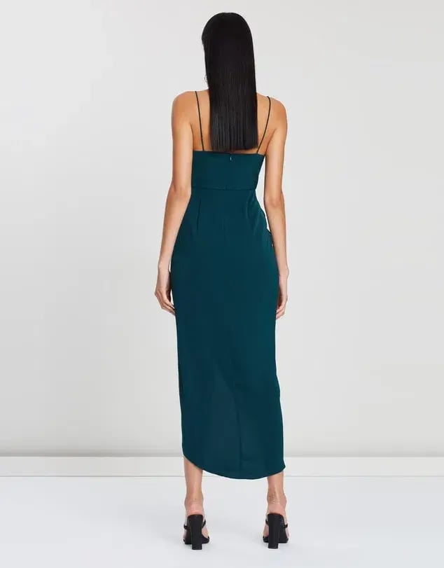 Shona Joy Core Cocktail Dress in Seaweed Green Size 6 photo 3