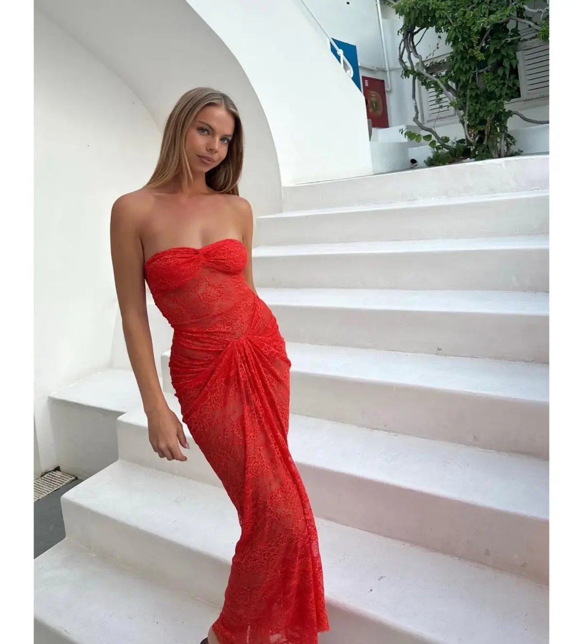 Natalie Rolt Naomi Dress in Red Size 0 / AU 6 photo 2