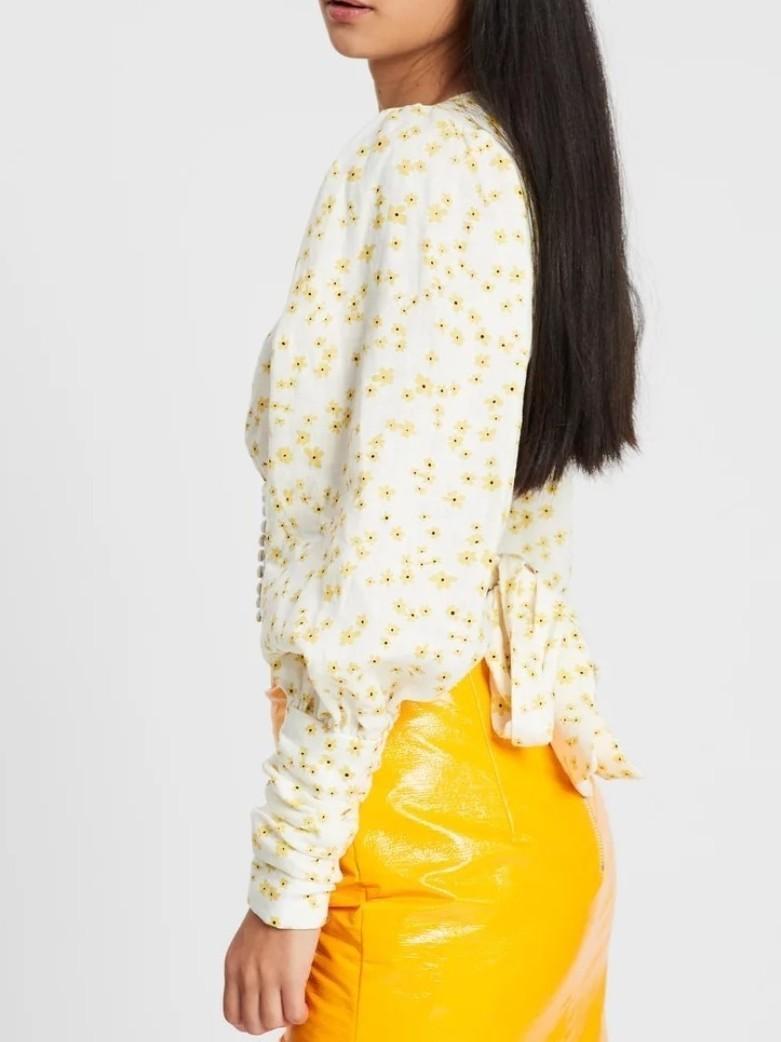 Bec and Bridge Wild Daisy LS Top Yellow Size 12 photo 2