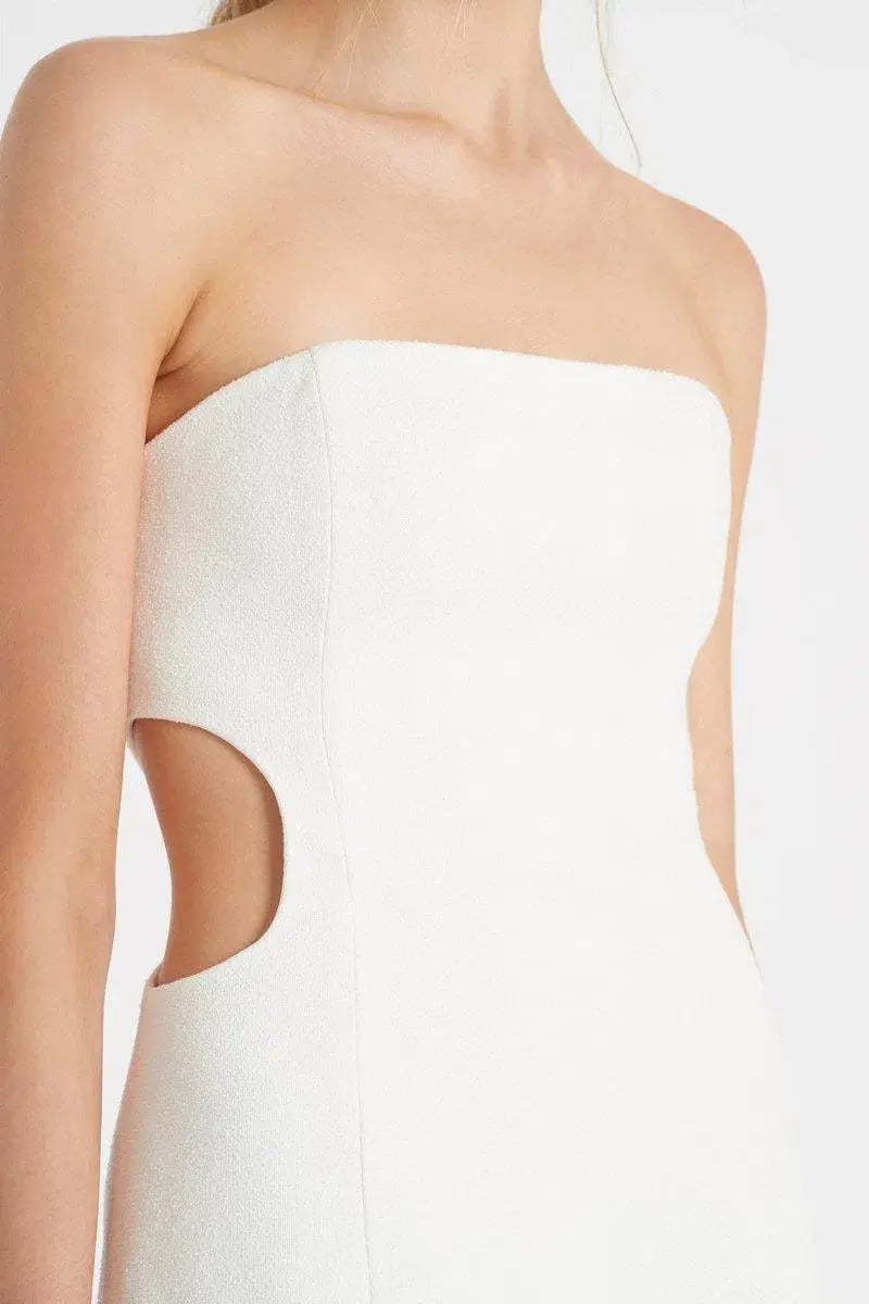 Sir The Label Jacque Strapless Mini Dress Ivory Size AU 8 photo 3