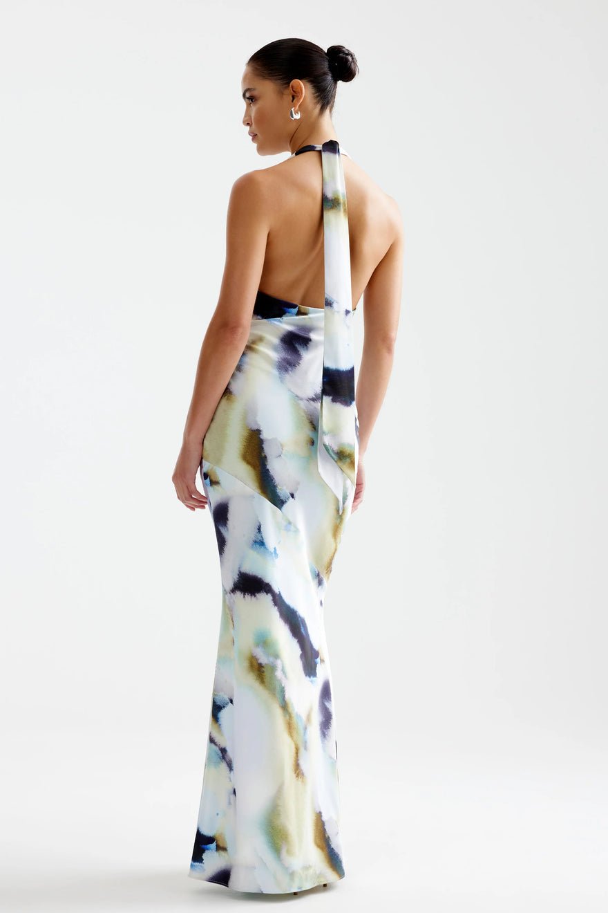 Lexi Novia Dress - Blue Mineral Print photo 3