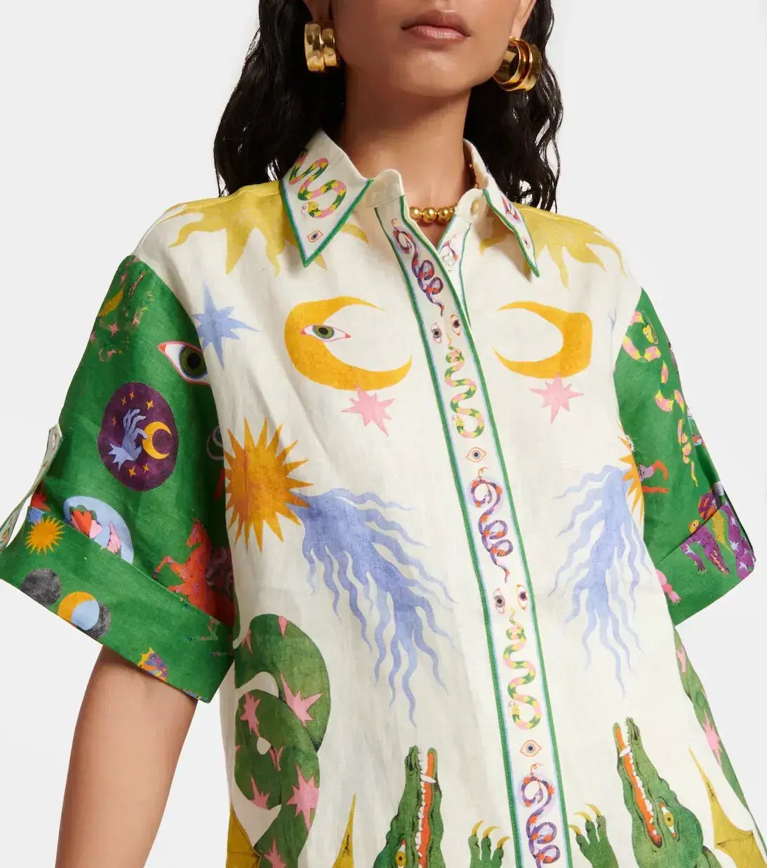 Alemais Seeker Shirt Print Size 6 and Short Print Size 8 photo 3