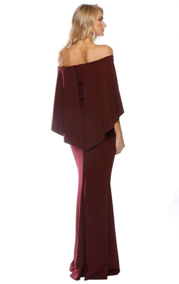 Composure Gown in Wine photo 3