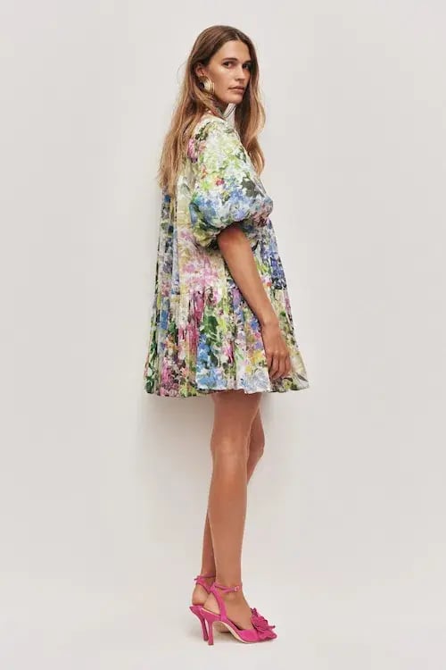 Aje Anthea Mini Smock Dress Size 12 photo 4