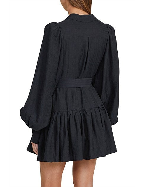 Acler Sherwood Dress - Black photo 4