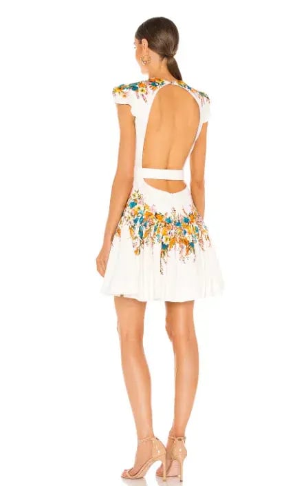 Zimmermann Estelle Tie Mini Dress Print Size 8 photo 2