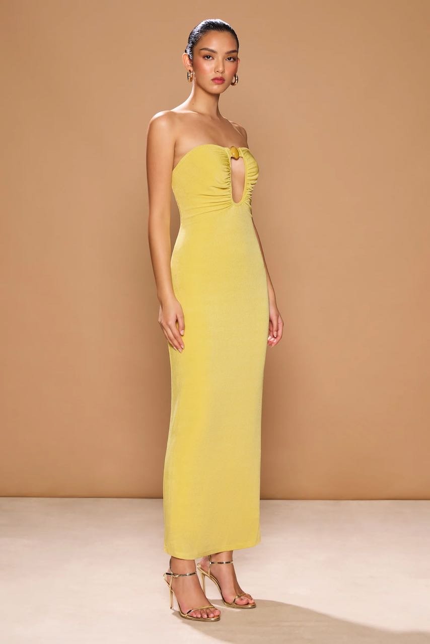 SONYA VICENZA DRESS - GIALLO photo 2