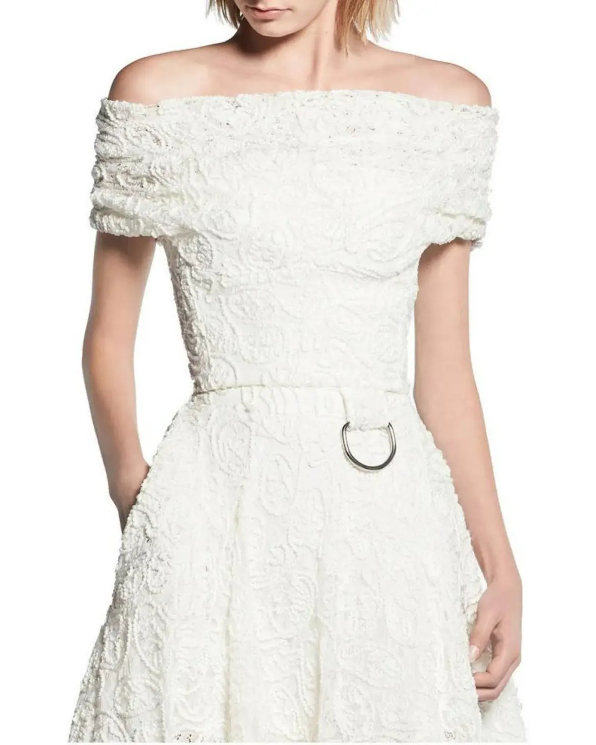 Maticevski Embrace Band Bodice & Promising Full Skirt Set White Size AU 8 photo 4