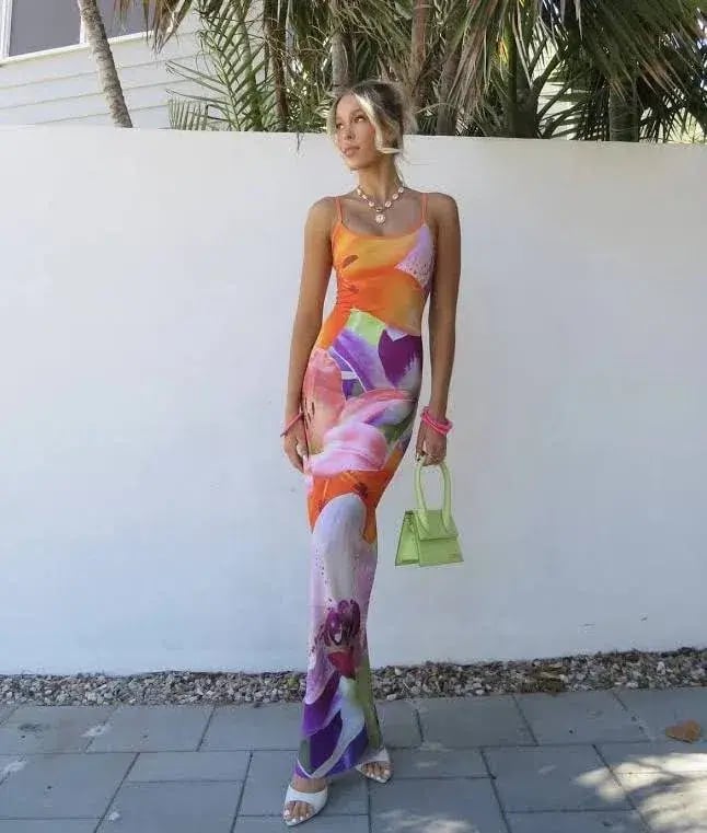 With Harper Lu Riviera Slip Dress Floral Size XS / AU 6 photo 2