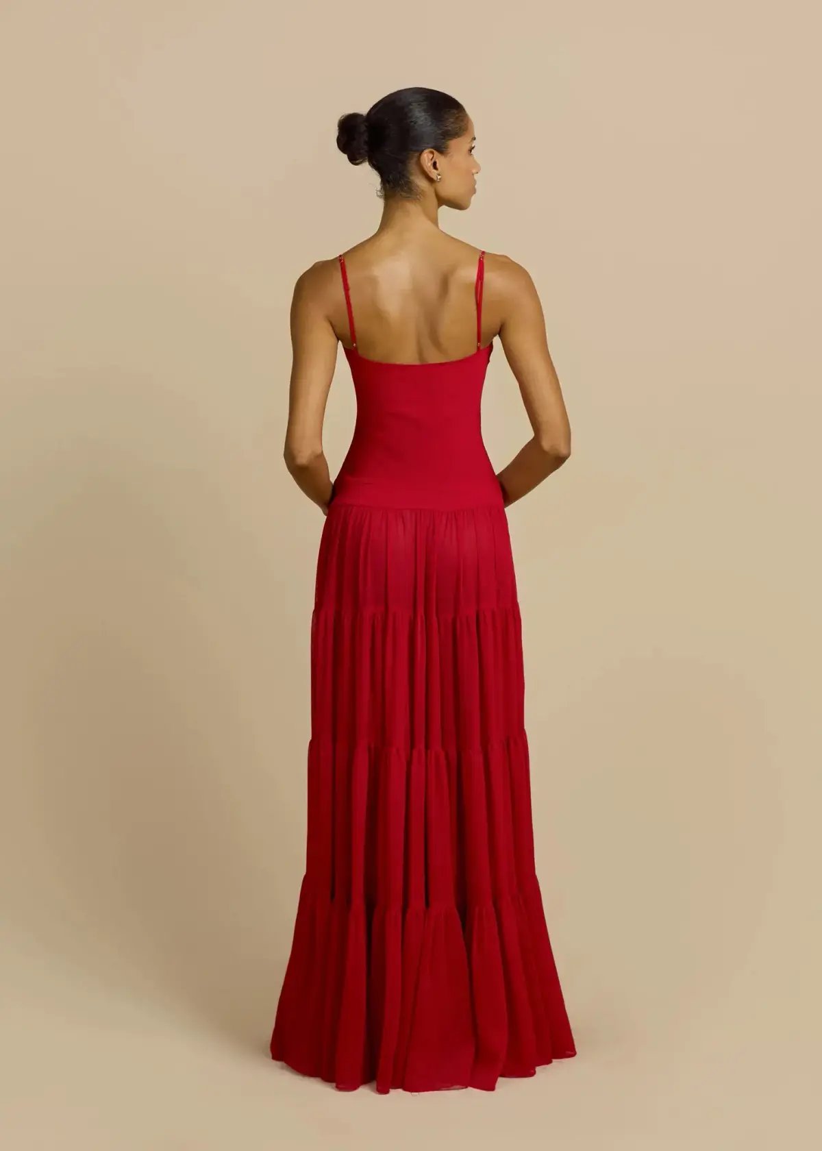 ARCINA ORI DELPHINA DRESS RED SIZE 8 photo 6