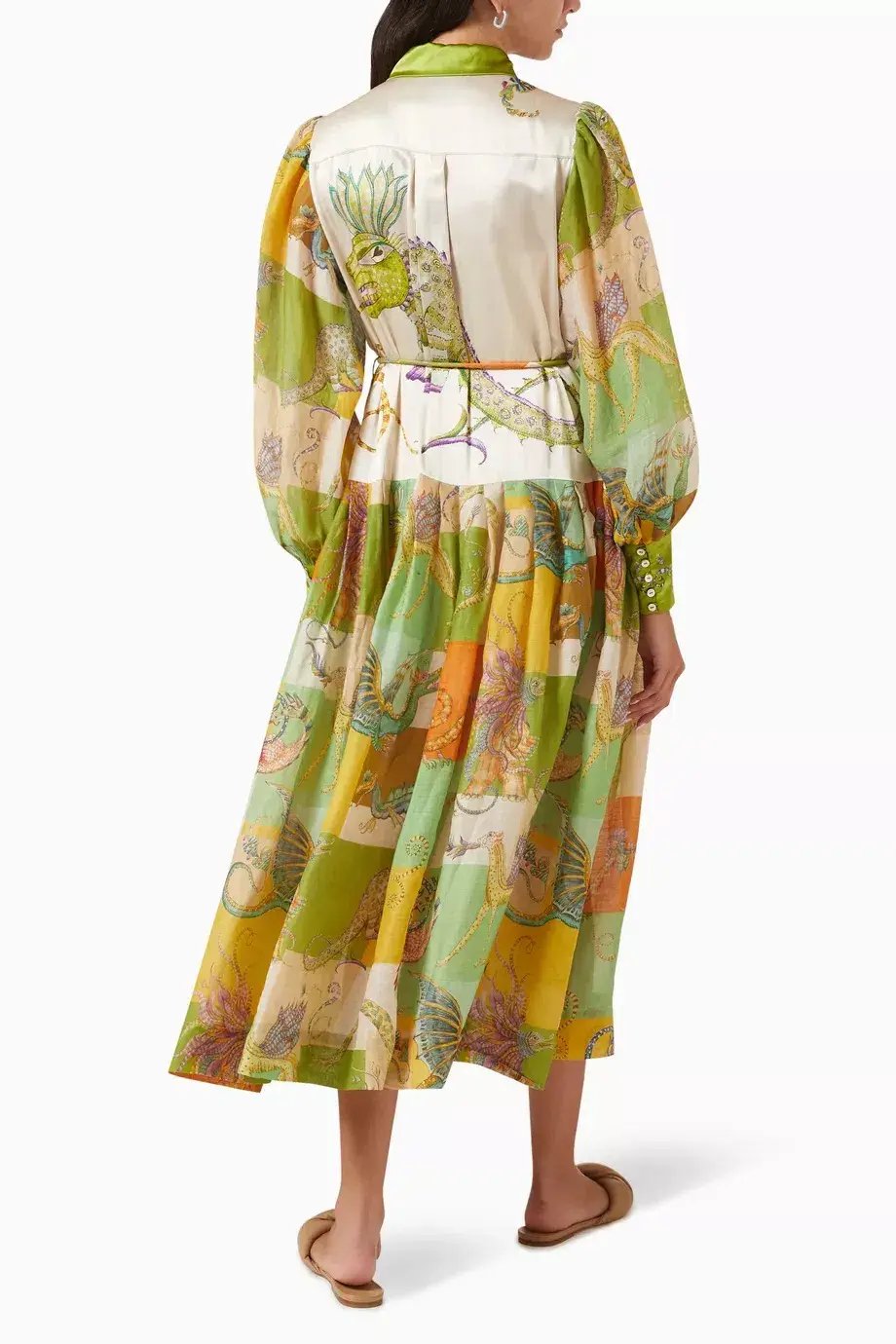 Alemais Jerome Silk Shirtdress Multi Size AU 10 photo 8