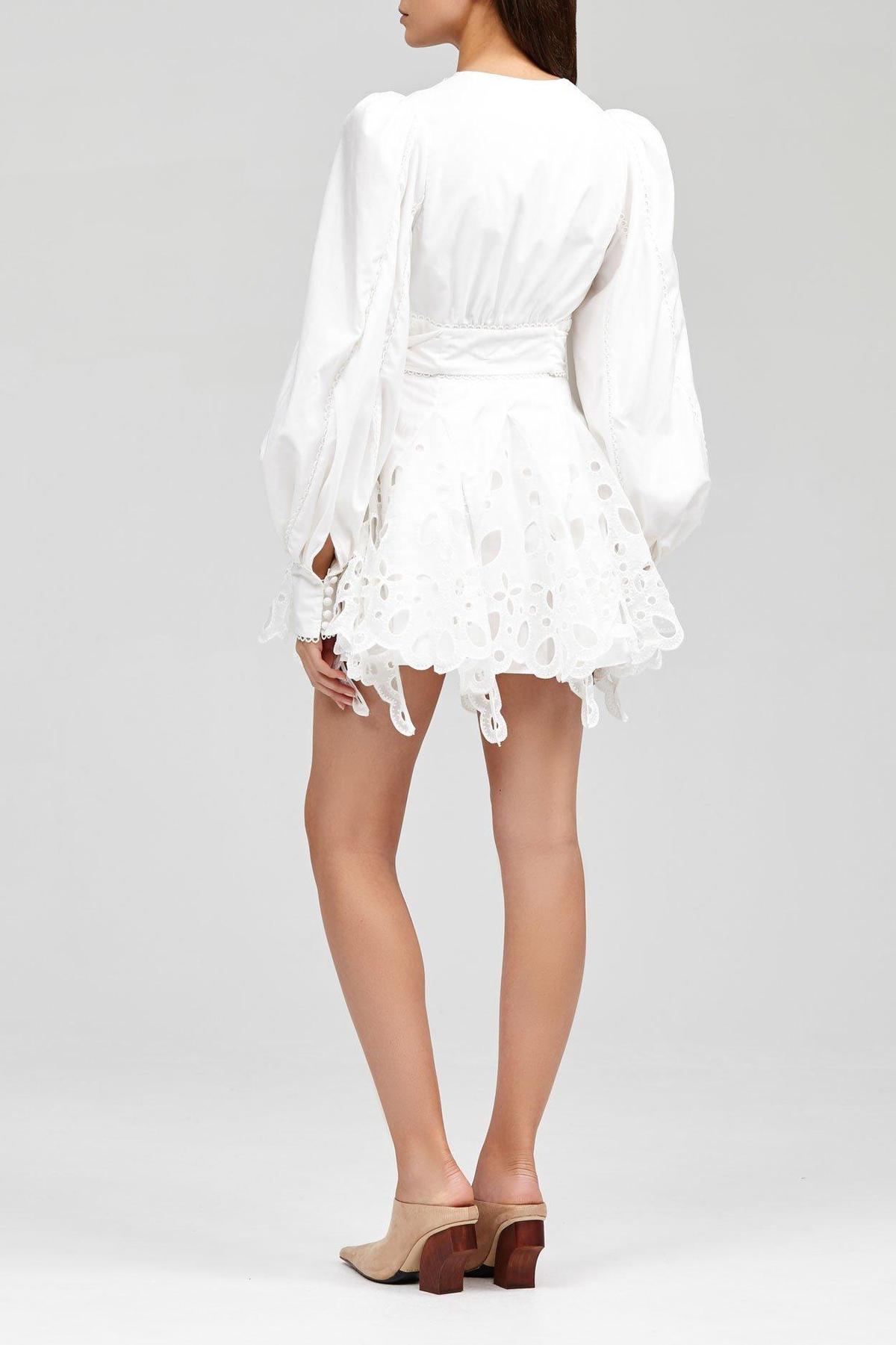 Acler Vicount Mini White Size 14 photo 3