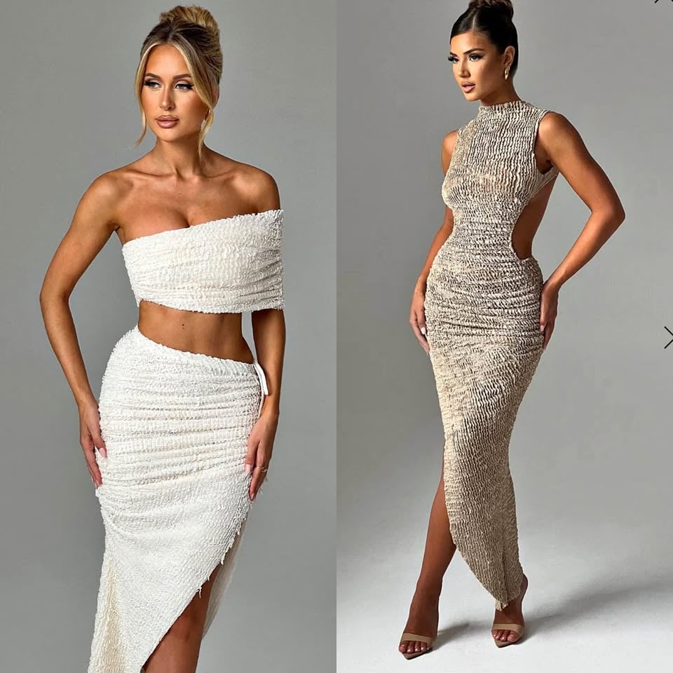Hire Babyboo Zina ivory set/ Aphrodite midi beige dress size xs photo 7