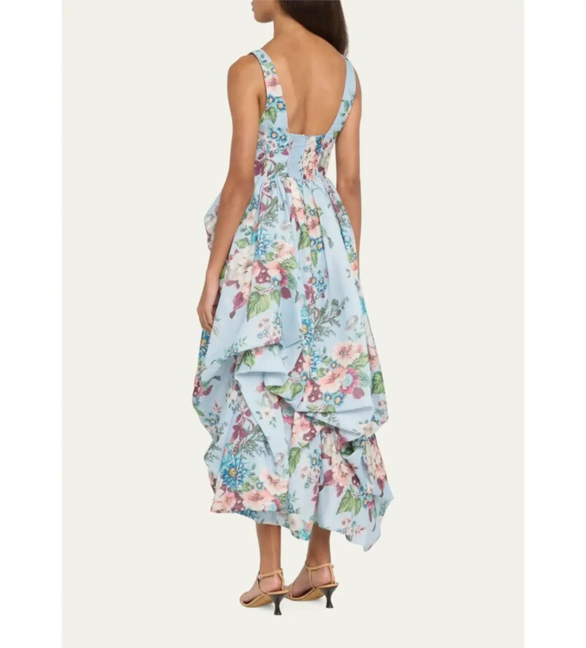 Zimmermann Matchmaker Draped Midi Dress Floral Size 3/AU 14 photo 4