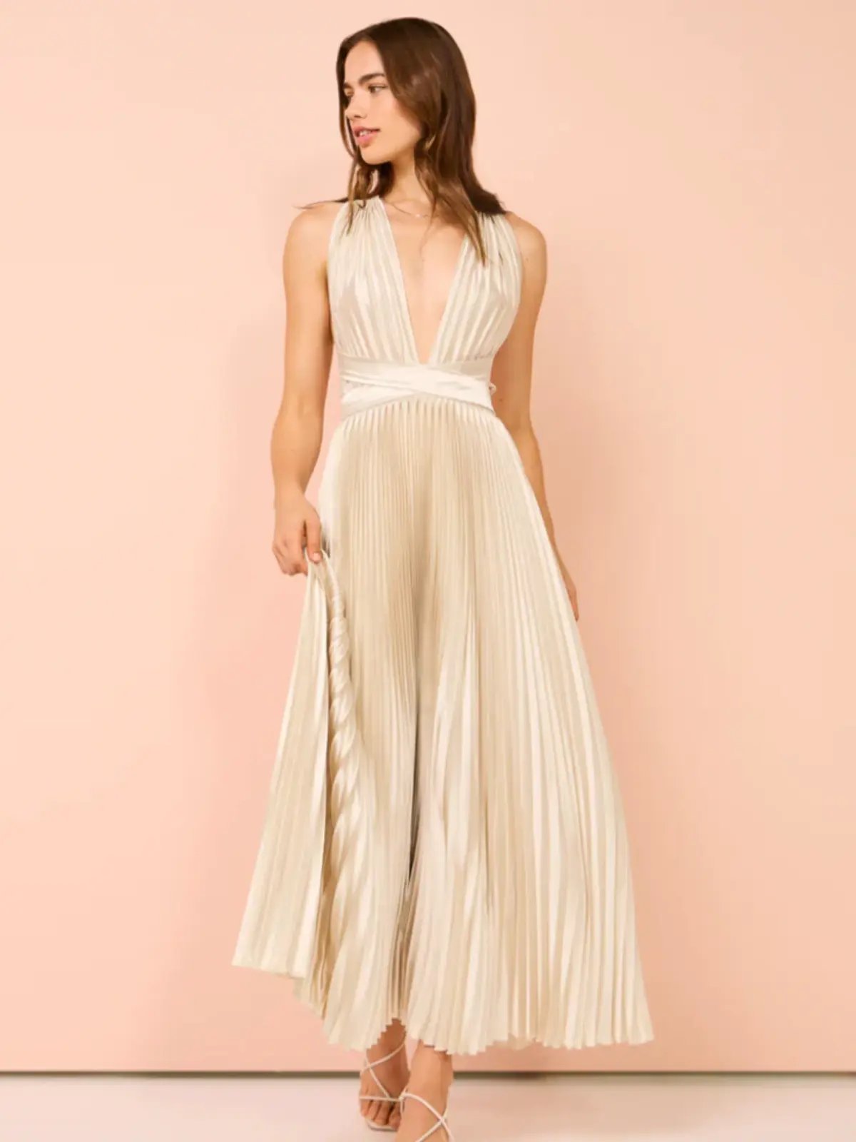 L'Idee Moderniste Gown Champagne Size AU 6 photo 11