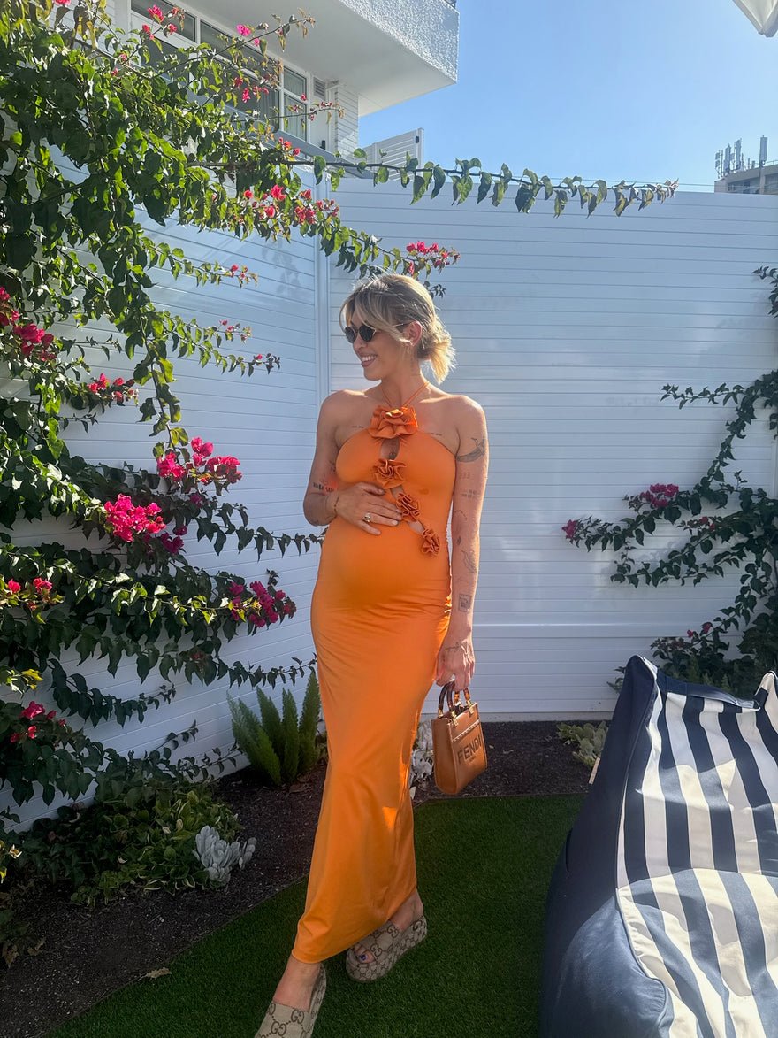 Maygel Coronel Liri Dress, Orange photo 4