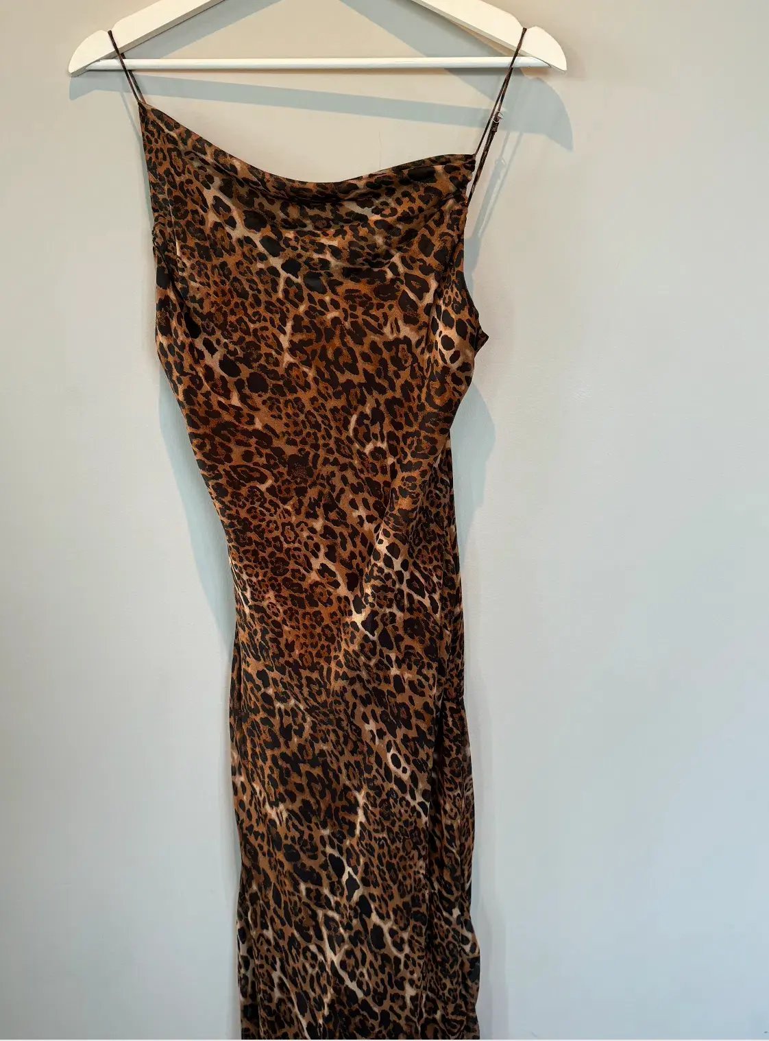 CAMI NYC Silk Slip Dress Leopard Size S photo 3