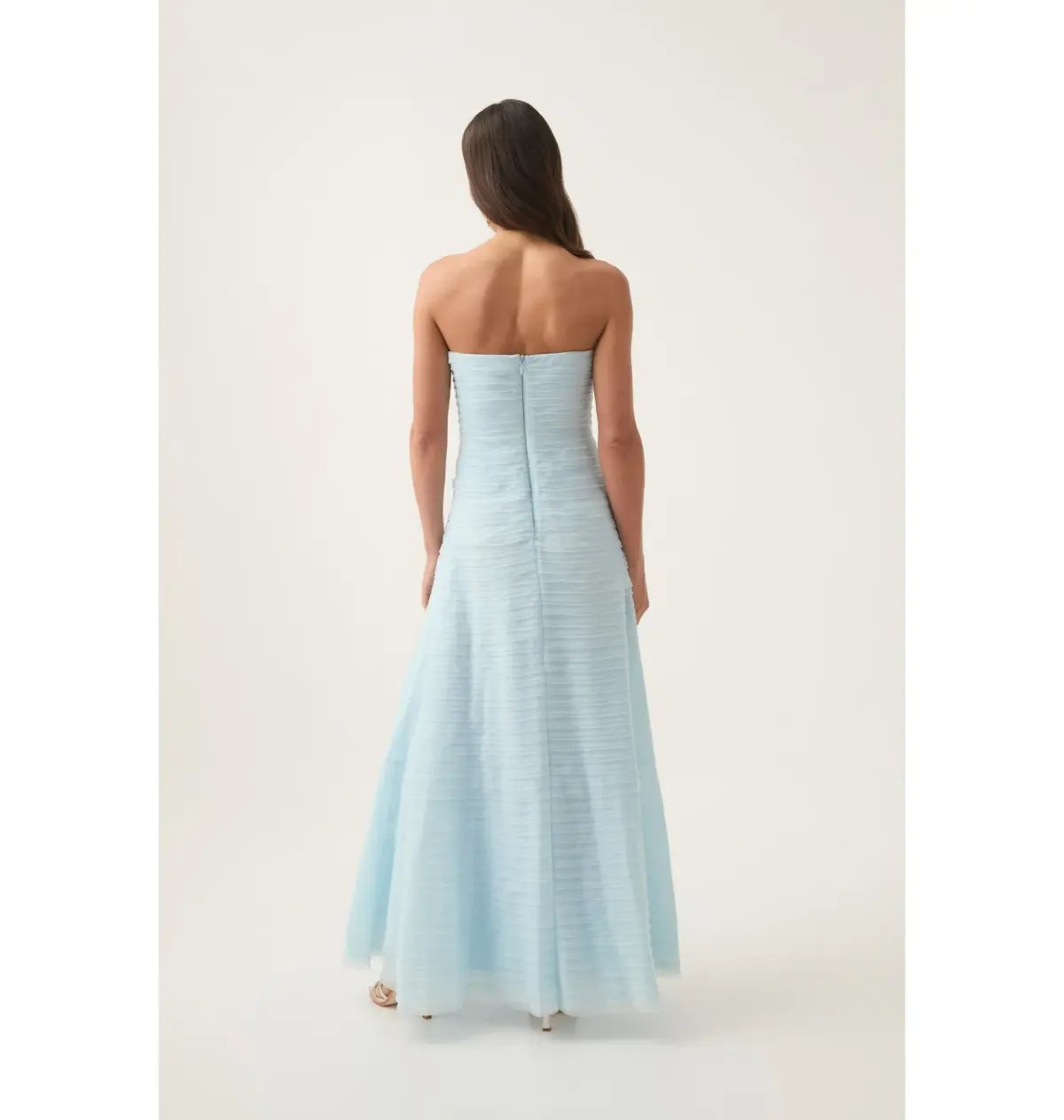 Aje Soundscape Maxi Dress Baby Blue Size AU 10 photo 3