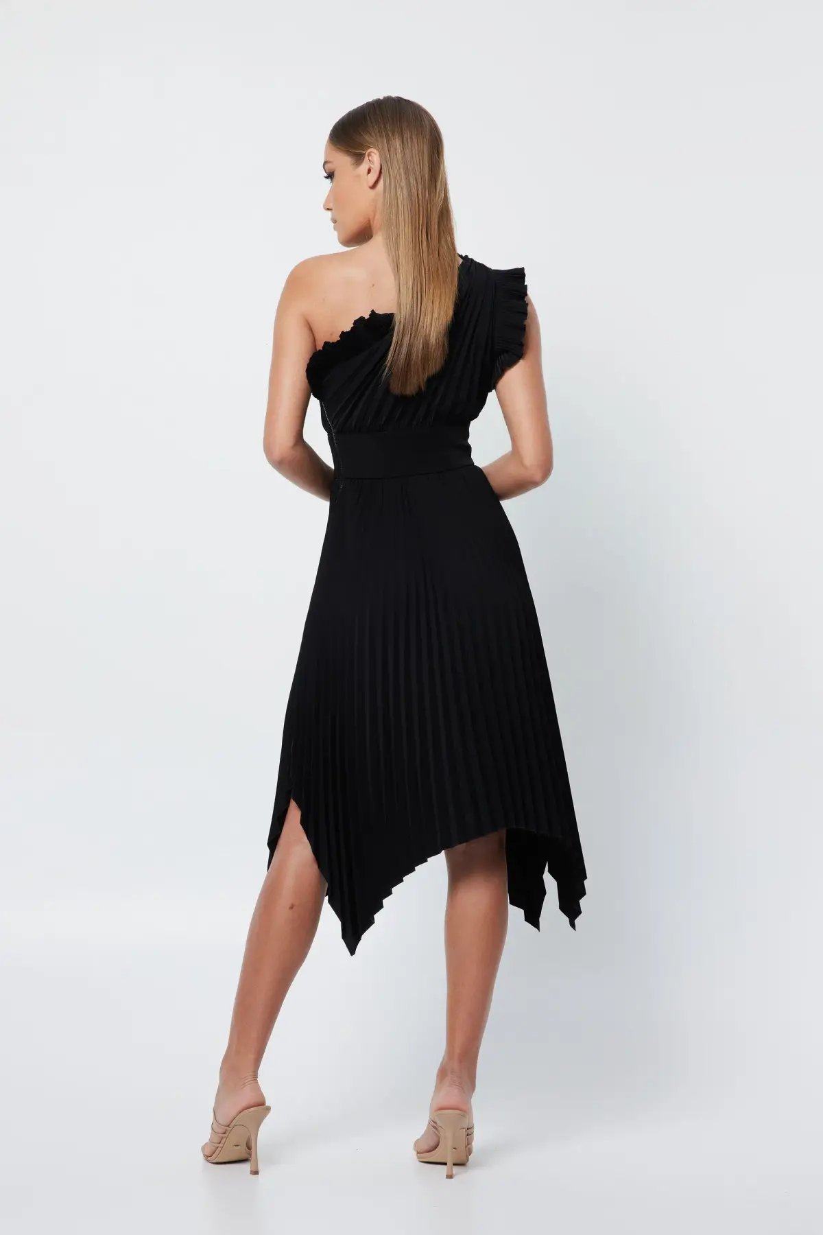 Mossman The Lady Like Midi Dress Black Size 6 photo 2