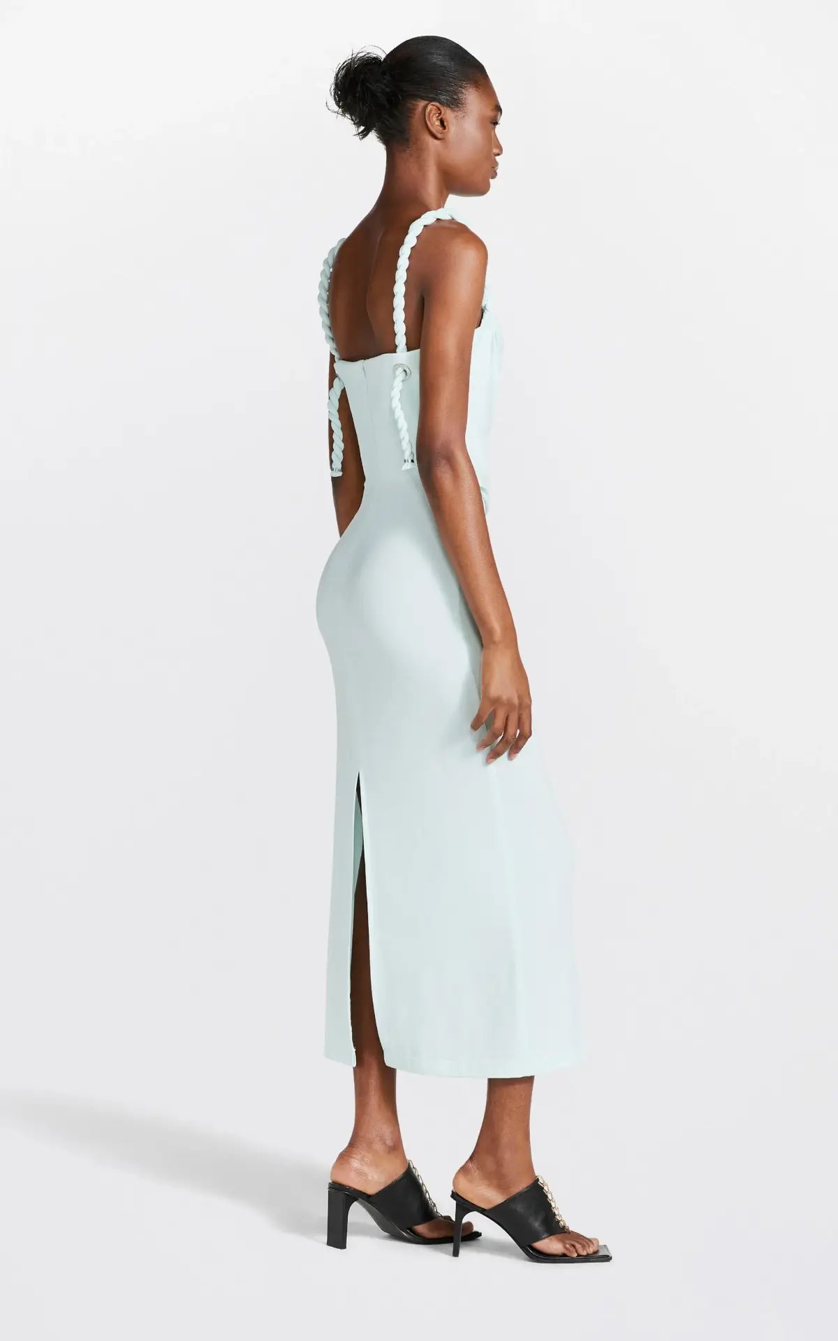 Dion Lee Rope Drape Dress Blue Size 8 photo 2