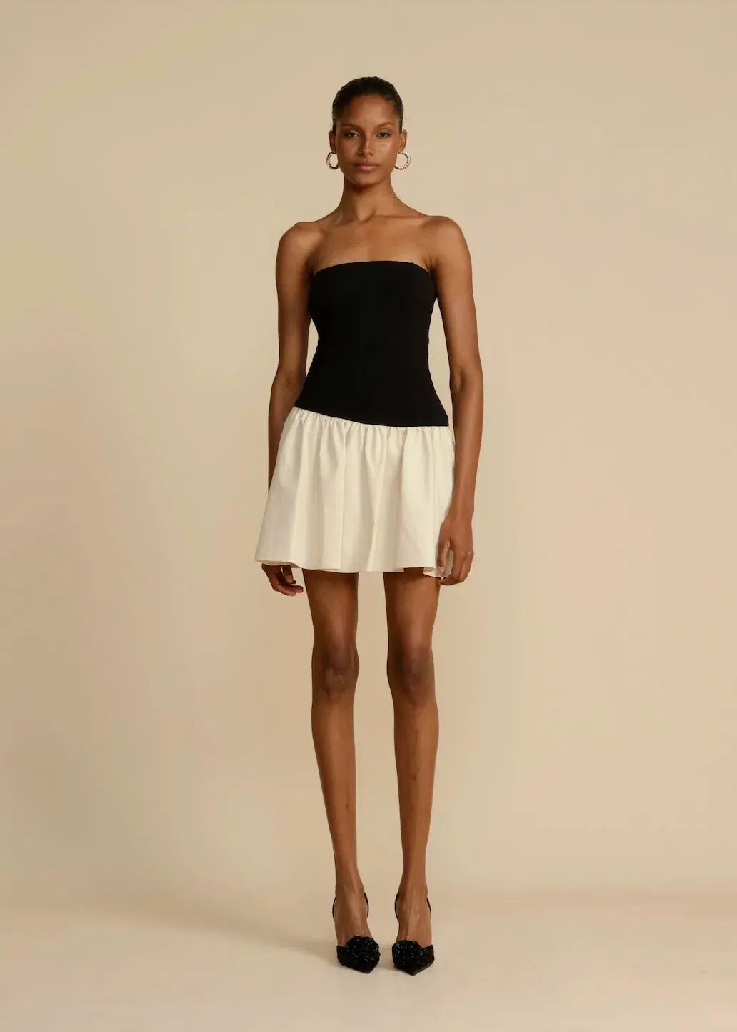 Arcina Ori Celine Mini Dress Black/Cream Size AU 8 photo 4