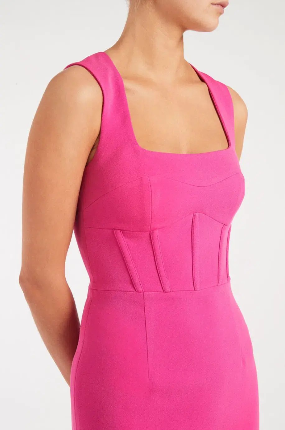 Rebecca Vallance Rosanna Midi Dress Pink Size 8 photo 3
