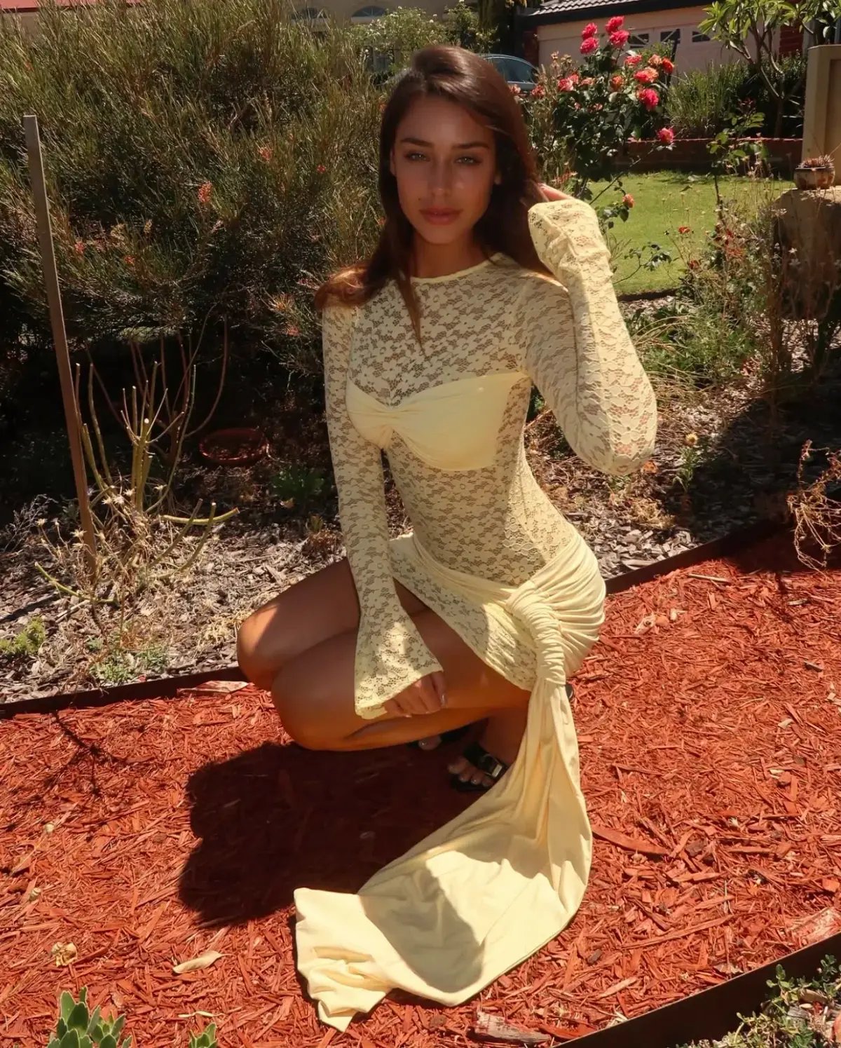 Deconduarte Ortigia Mini Dress Yellow Size S / AU 8 photo 3