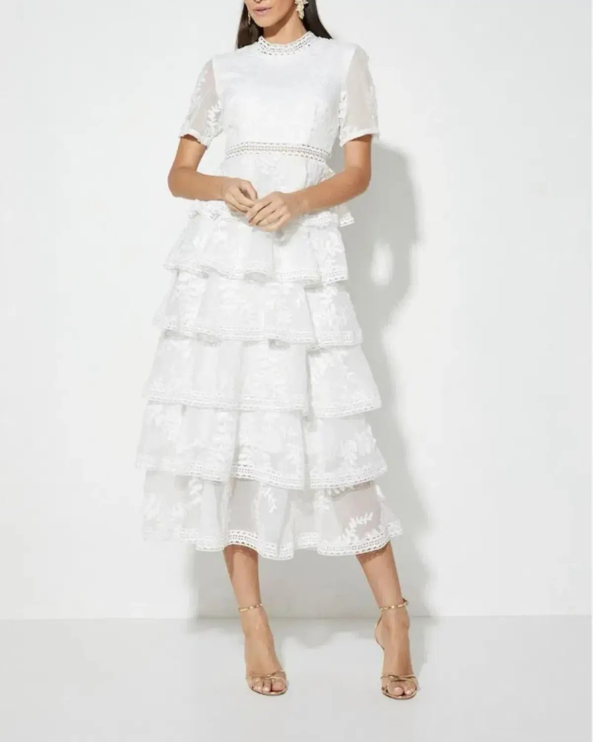 Mossman The Colossal Maxi Dress White Size 6 photo 2